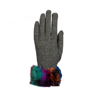Дамски ръкавици, Дамски ръкавици Sama сив цвят - Kalapod.bg